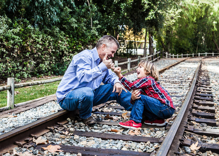 Hiden family portrait in Old Poway Park