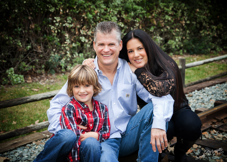 Hiden family portrait in Old Poway Park