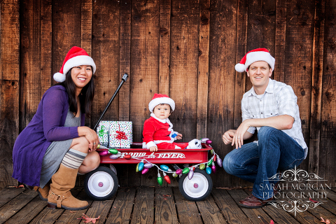 Hong Family Holiday Portrait in Old Poway Park