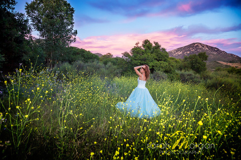 Beautiful B.J. and sunset