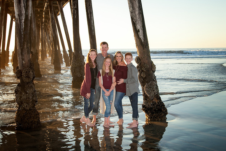 Shields family portrait ocean beach ca