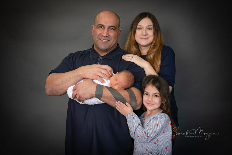 San Diego family with newborn baby son