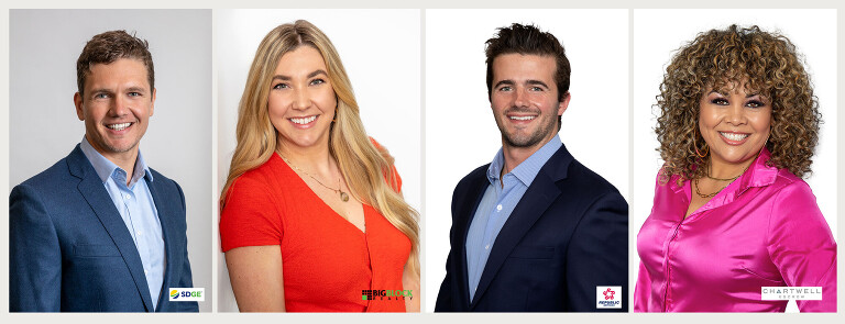 Small gallery of headshot images to show the difference between a headshot and brand photos